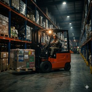 xe nâng điện DOOSAN 1.5 tấn pin lithium cho thuê